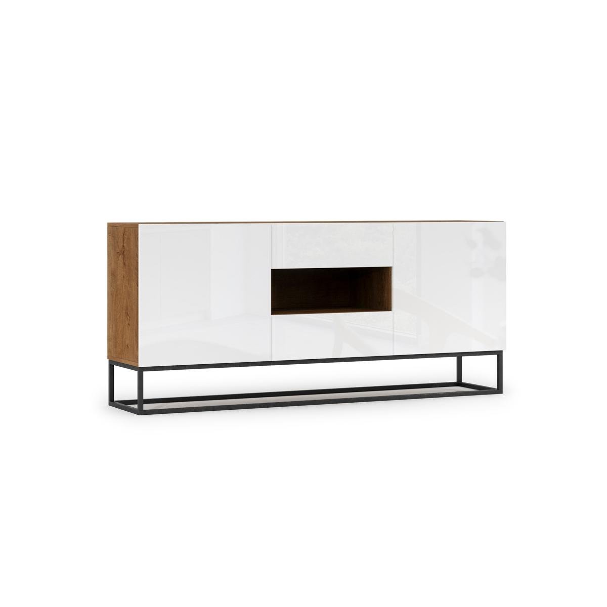 Kummut Avorio 180 Chest of drawers Artisan Oak/White Gloss