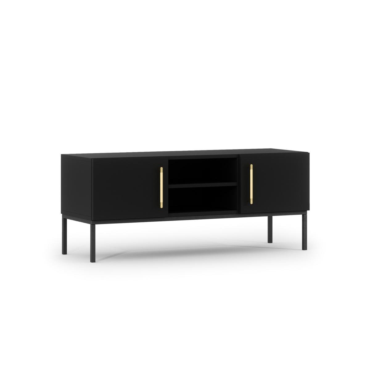 TV-alus Lanzzi 120 Media cabinet Black Matt/Black Matt