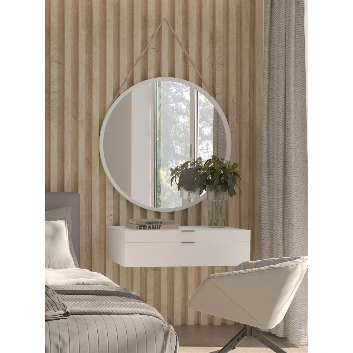 Peegel Grace Round Mirror on a rope 80cm