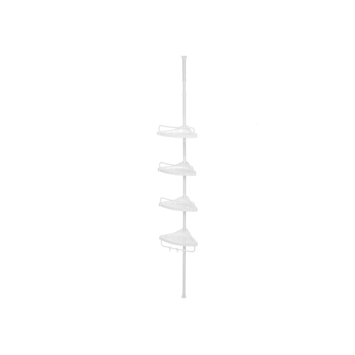 Adjustable Shower Shelf 85-305 cm White