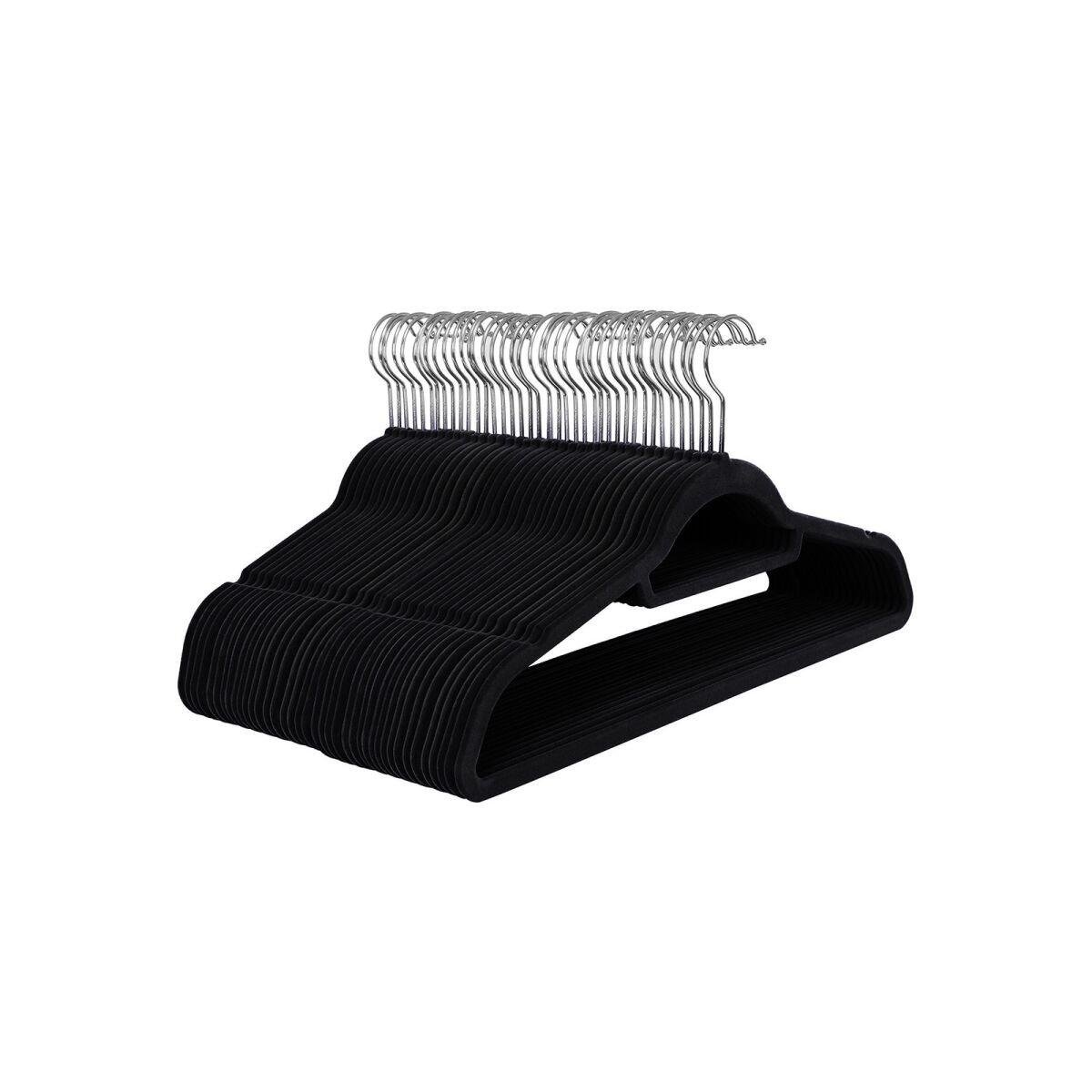 Velvet Hangers 50-Piece Set in Black