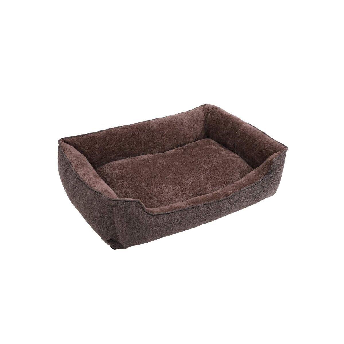 Washable Dog Bed, 110 cm, Brown