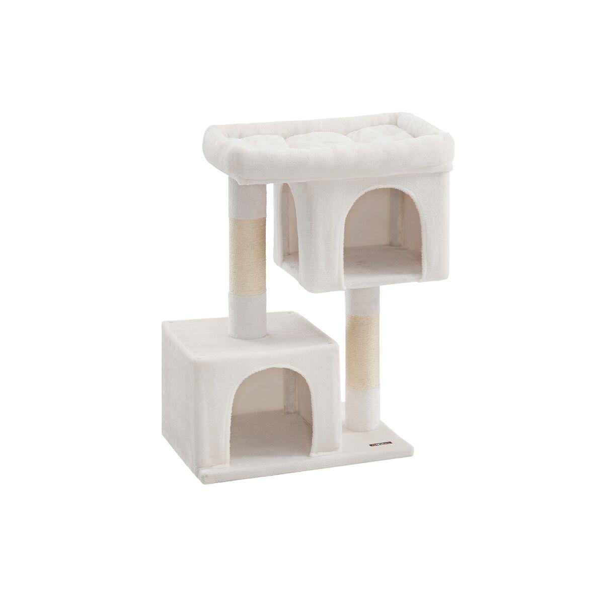 Extra-Large Cat Tree with Spacious Cream White Platform