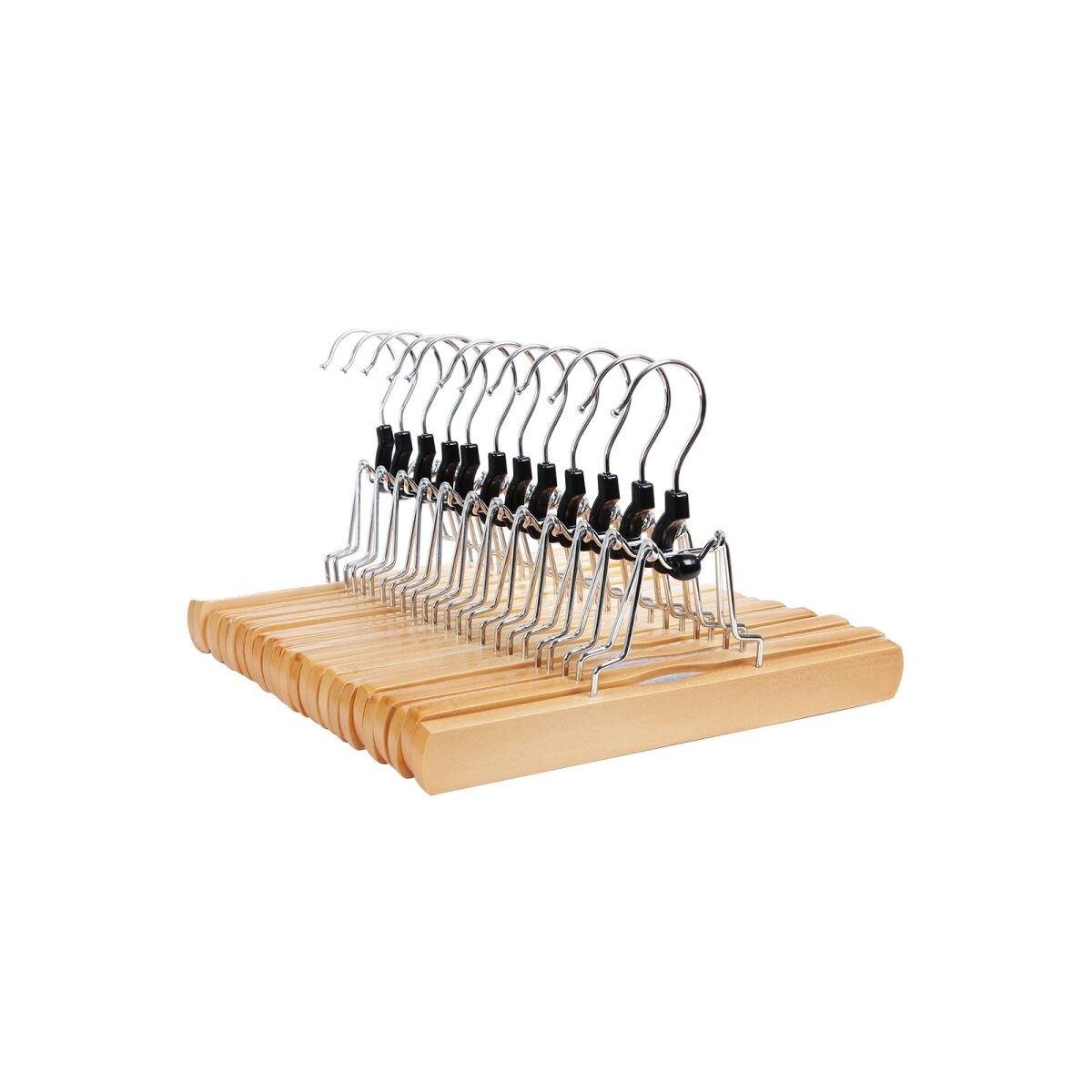 Clamp Hangers in Schima Wood, Set of 12