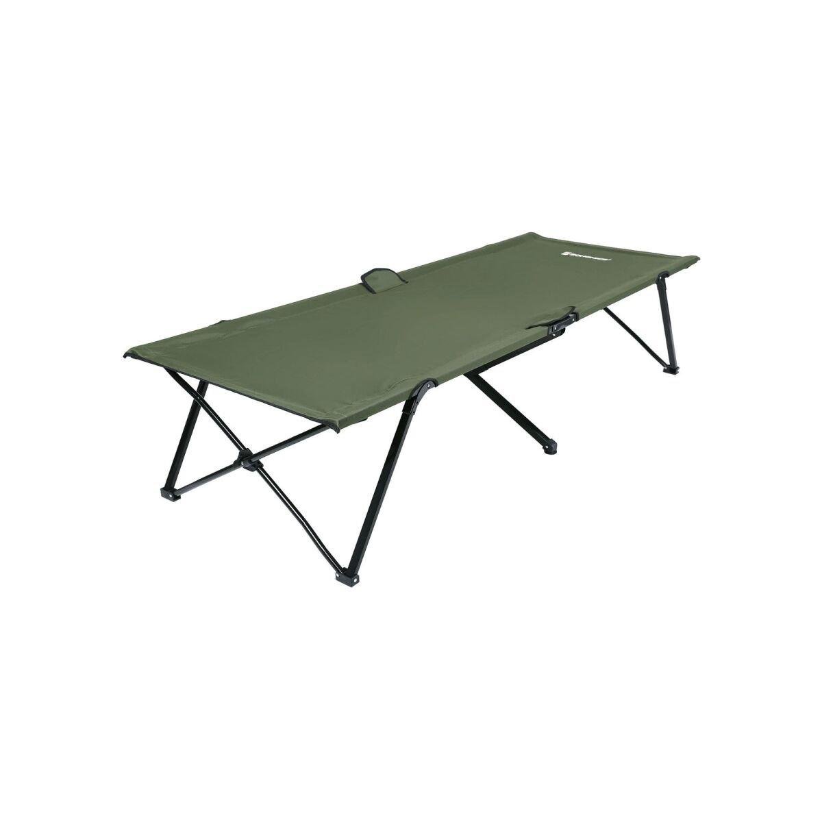 Heavy-Duty Army Green Camping Bed