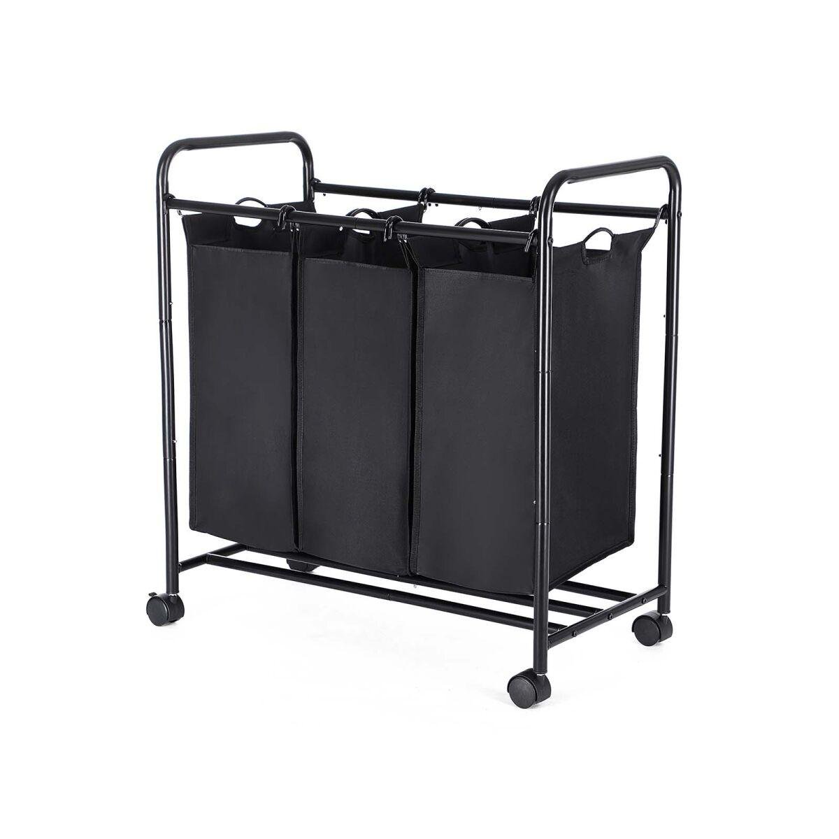 Laundry Collector 3 x 44 L Black