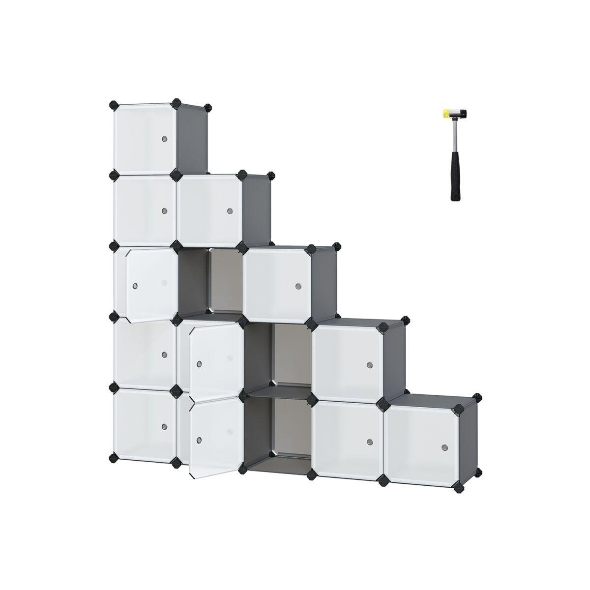 16-Kuubiku Modulaarne Riiulisüsteemi Komplekt