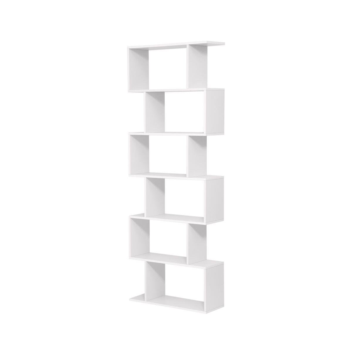 Free-Standing Bookshelf with 6 Tiers