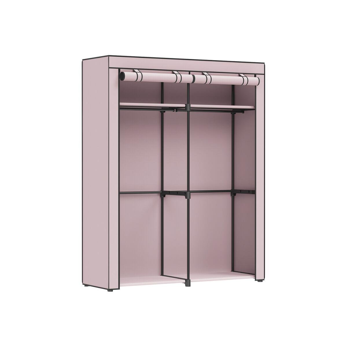 Lavender Lilac Foldable Wardrobe with Two Hanging Rails