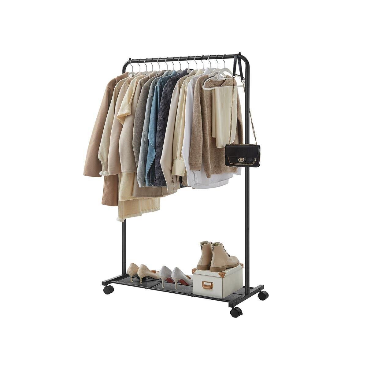 Black Rolling Garment Rack