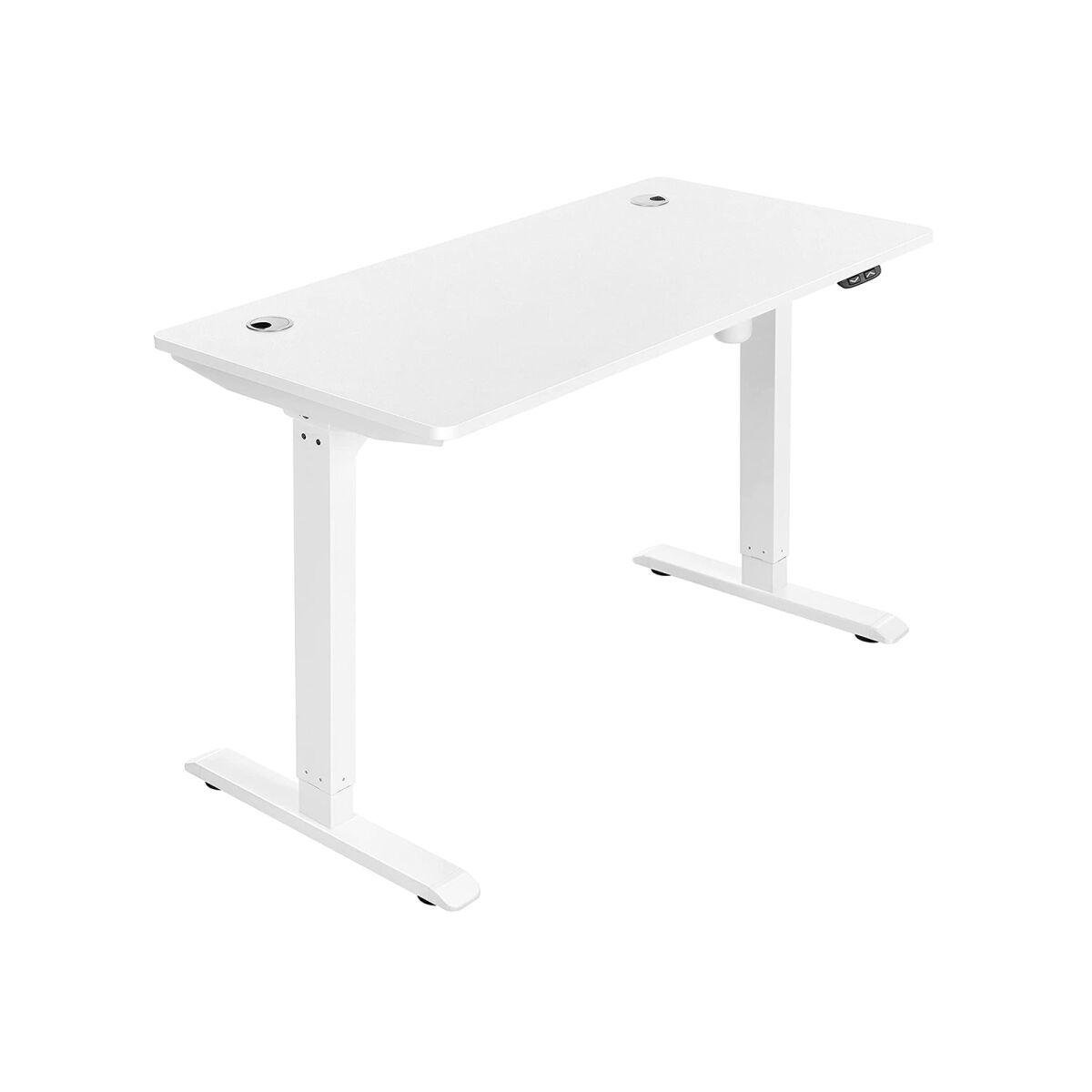 Motorized Electric Desk in White