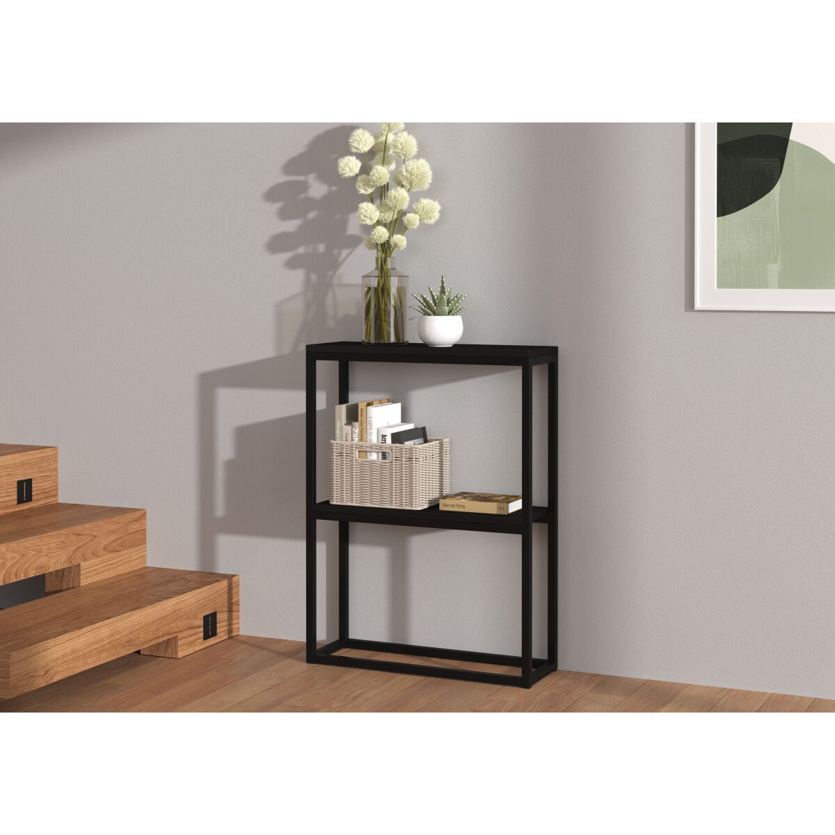 Moodne MASON Konsollaud Esikusse – Black + Black