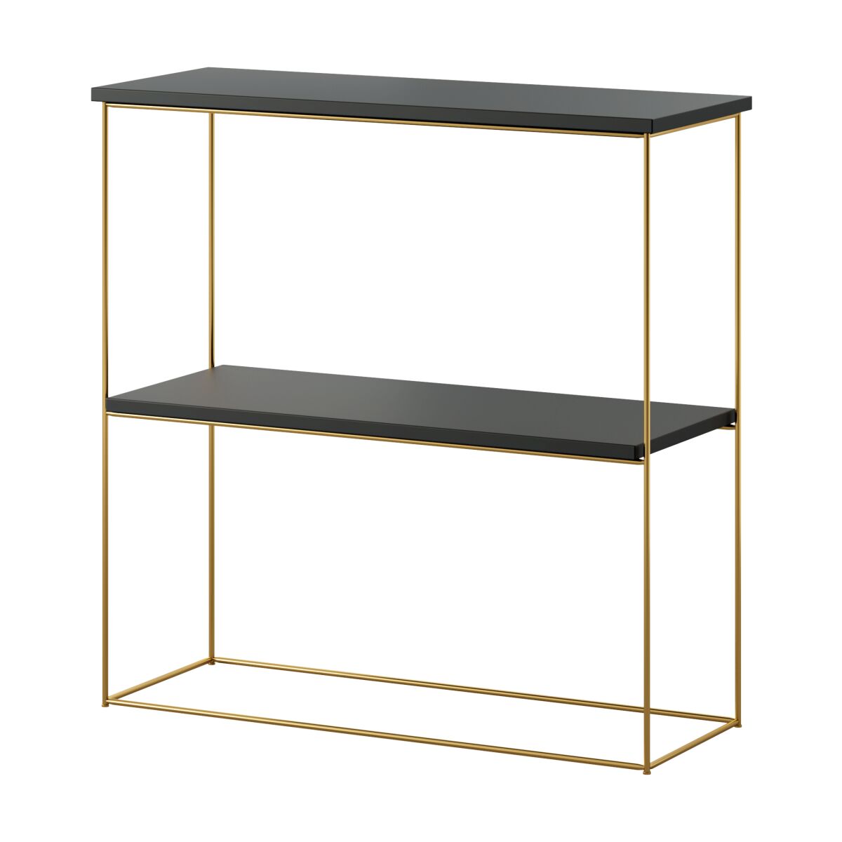 Moodne konsoollaud Toni traatjalgadega – Gold + Black