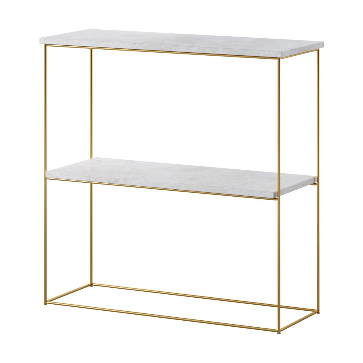 Moodne konsoollaud Toni traatjalgadega – Gold + Beton