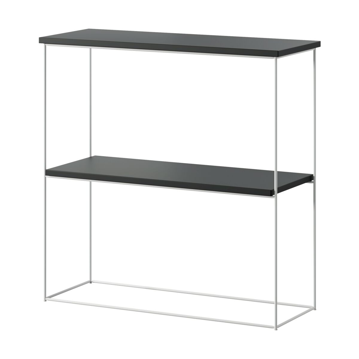 Moodne konsoollaud Toni traatjalgadega – White + Black