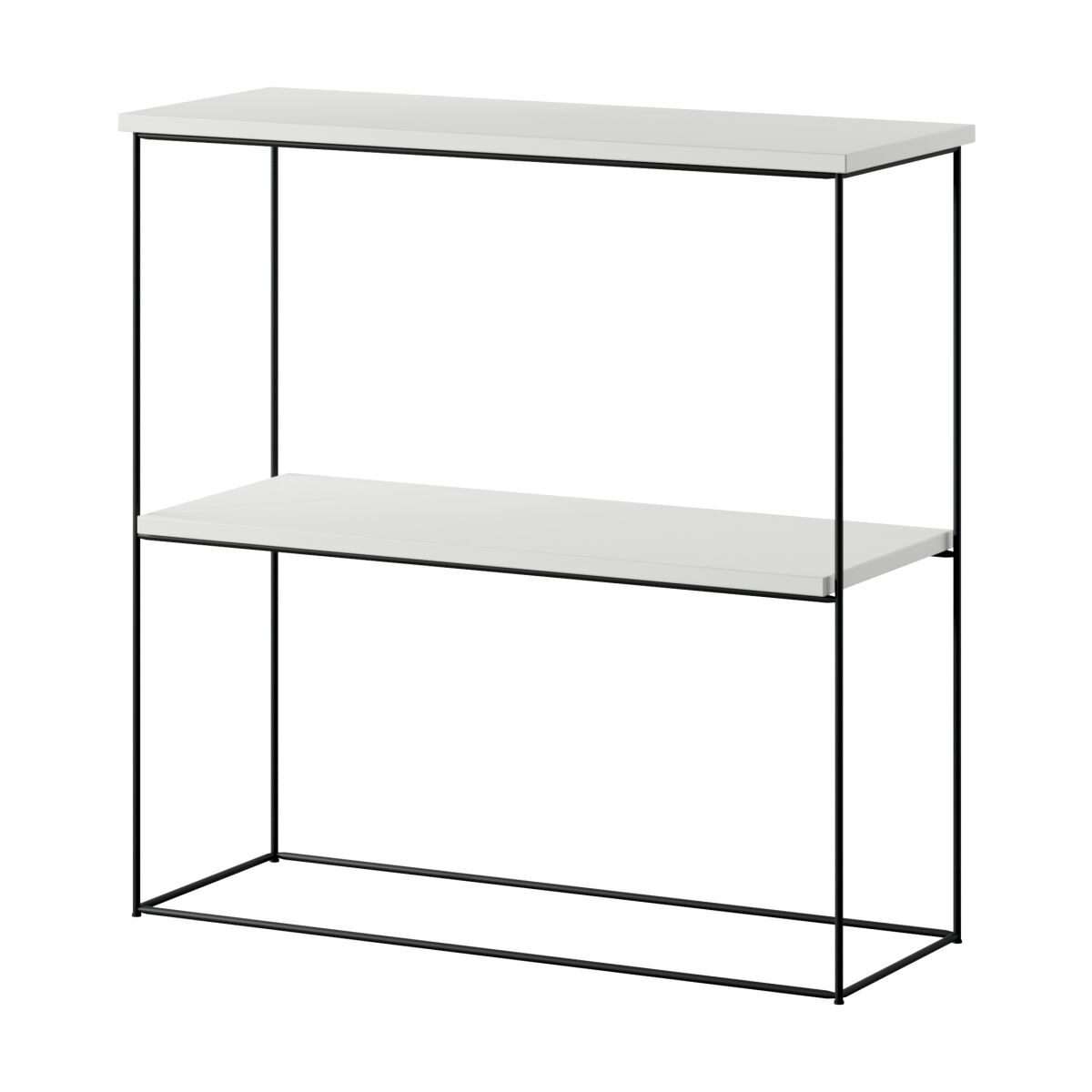 Moodne konsoollaud Toni traatjalgadega – Black + White