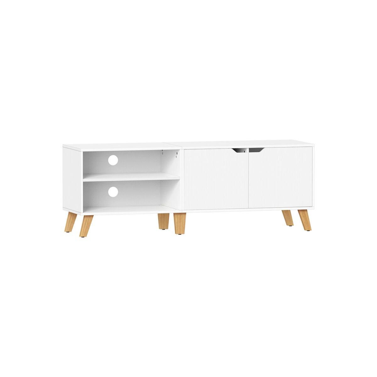 Two-Door TV Cabinet, 40 x 140 x 50 cm, White