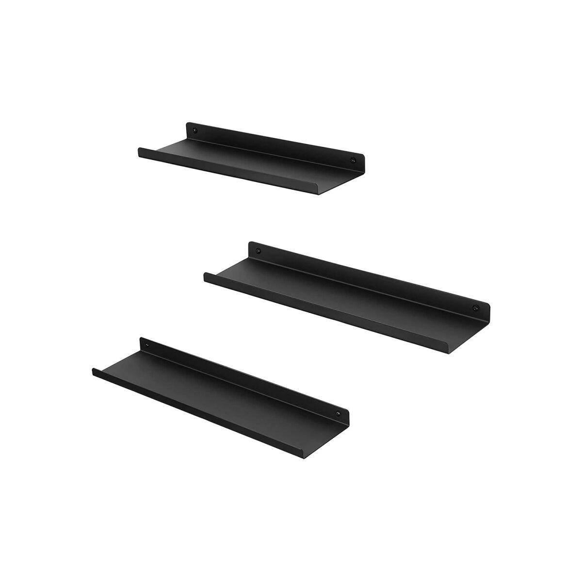 Metal Wall Shelves, Set of 3