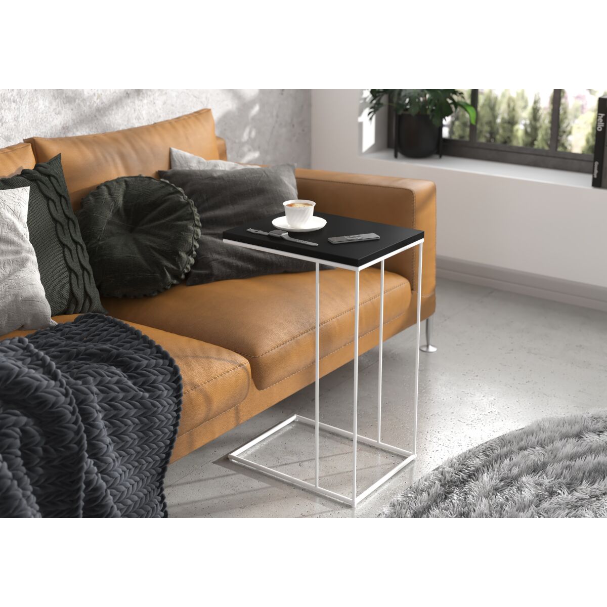 Moodne sülearvutilaud DRU kodukontorisse – White + Black