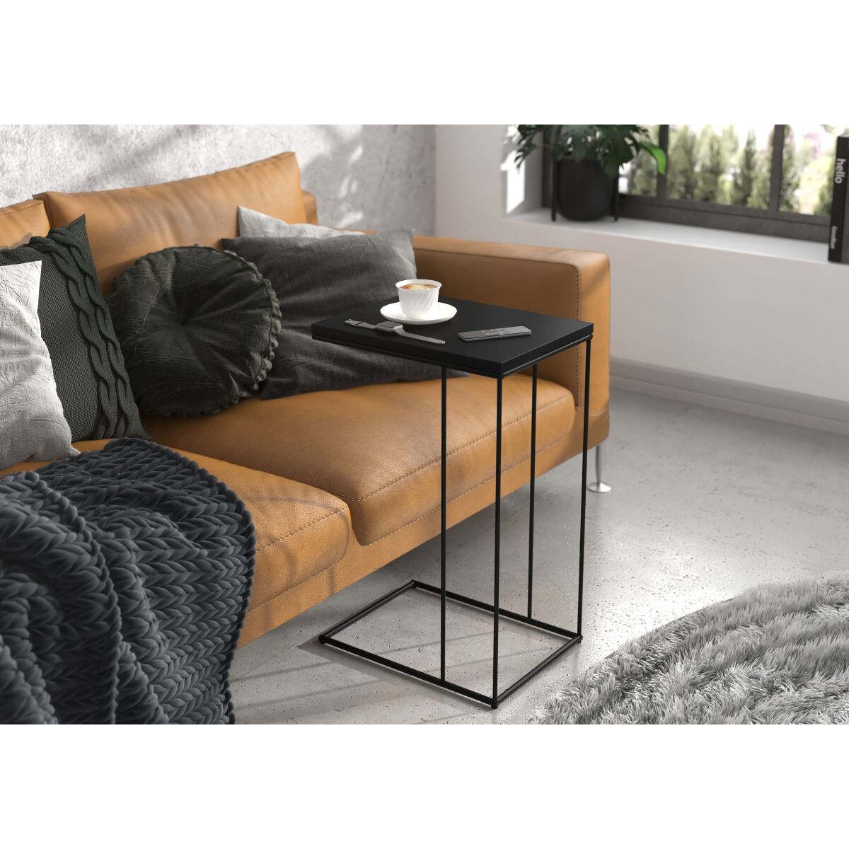 Moodne sülearvutilaud DRU kodukontorisse – Black + Black
