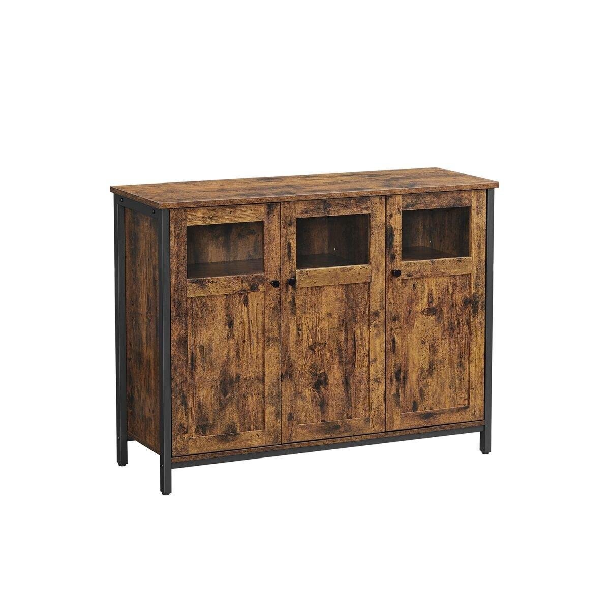 Vintage Brown-Black Sideboard