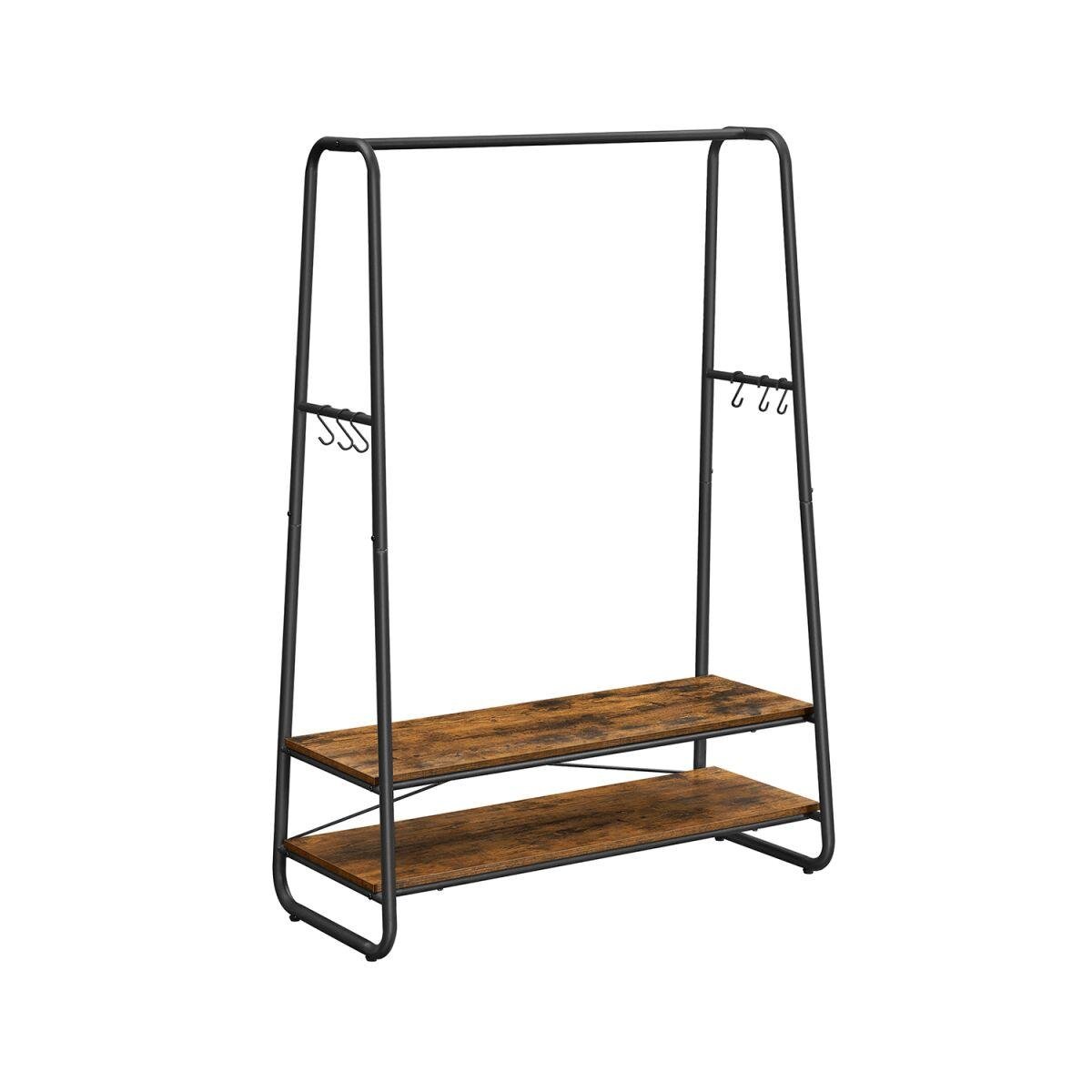 Vintage Brown-Black Clothes Stand