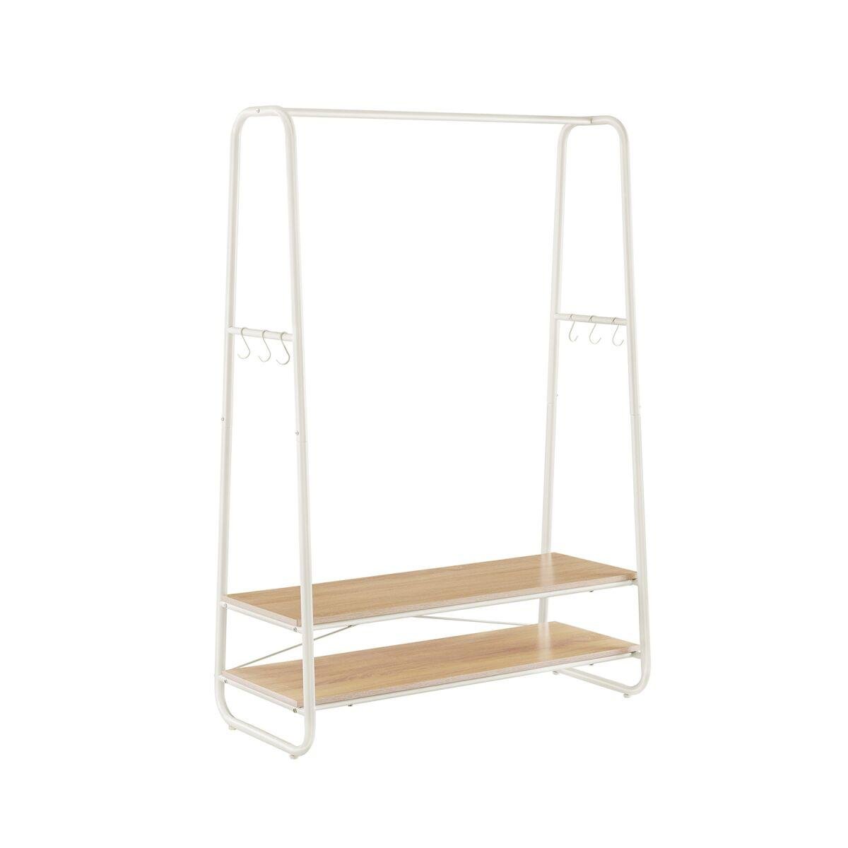 Clothing Rack with 2 Shelves