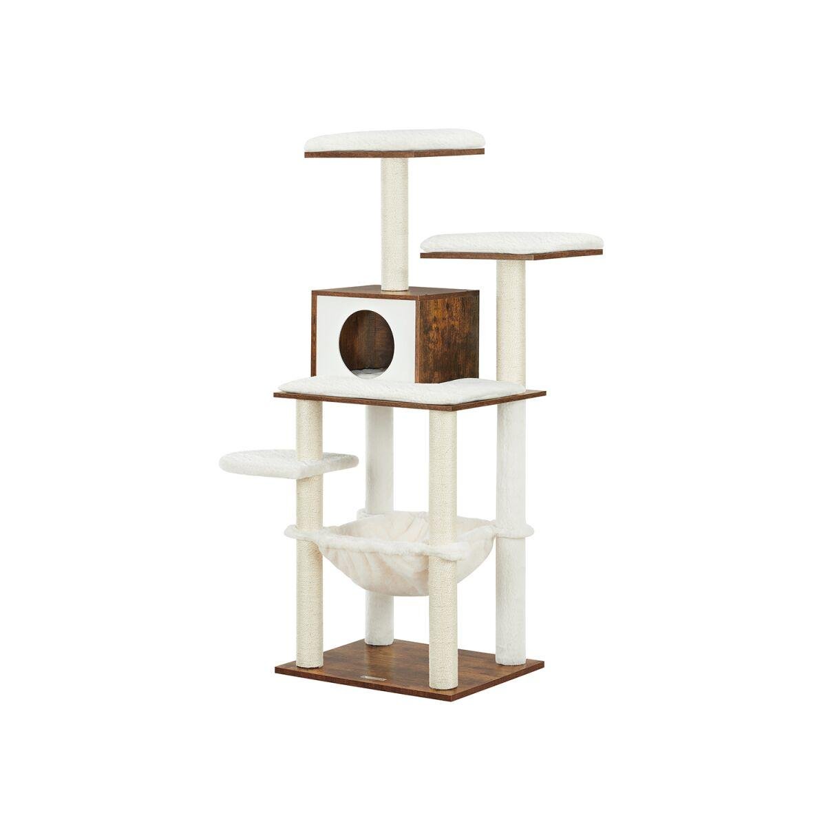 Modern Cat Tree in Vintage Brown