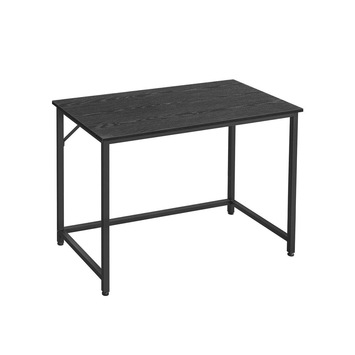 Compact Computer Desk in Greige-Black