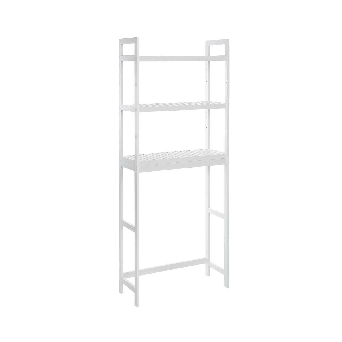 3-Tier White Bathroom Shelf