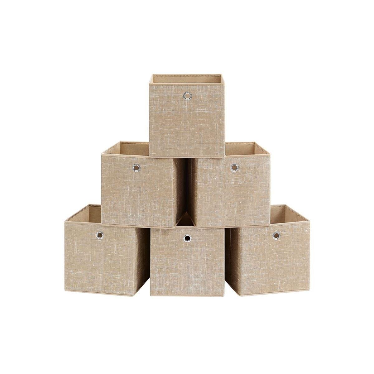 Storage Box 6-Piece Set in Sandy Beige