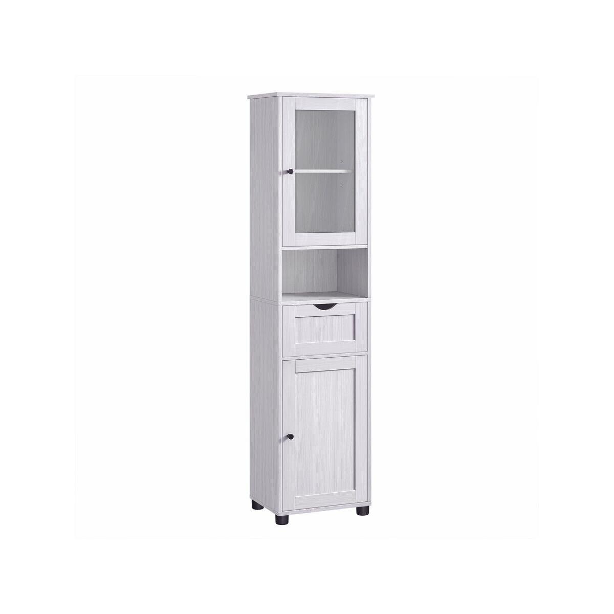 Adjustable Shelving Bathroom Cabinet in White