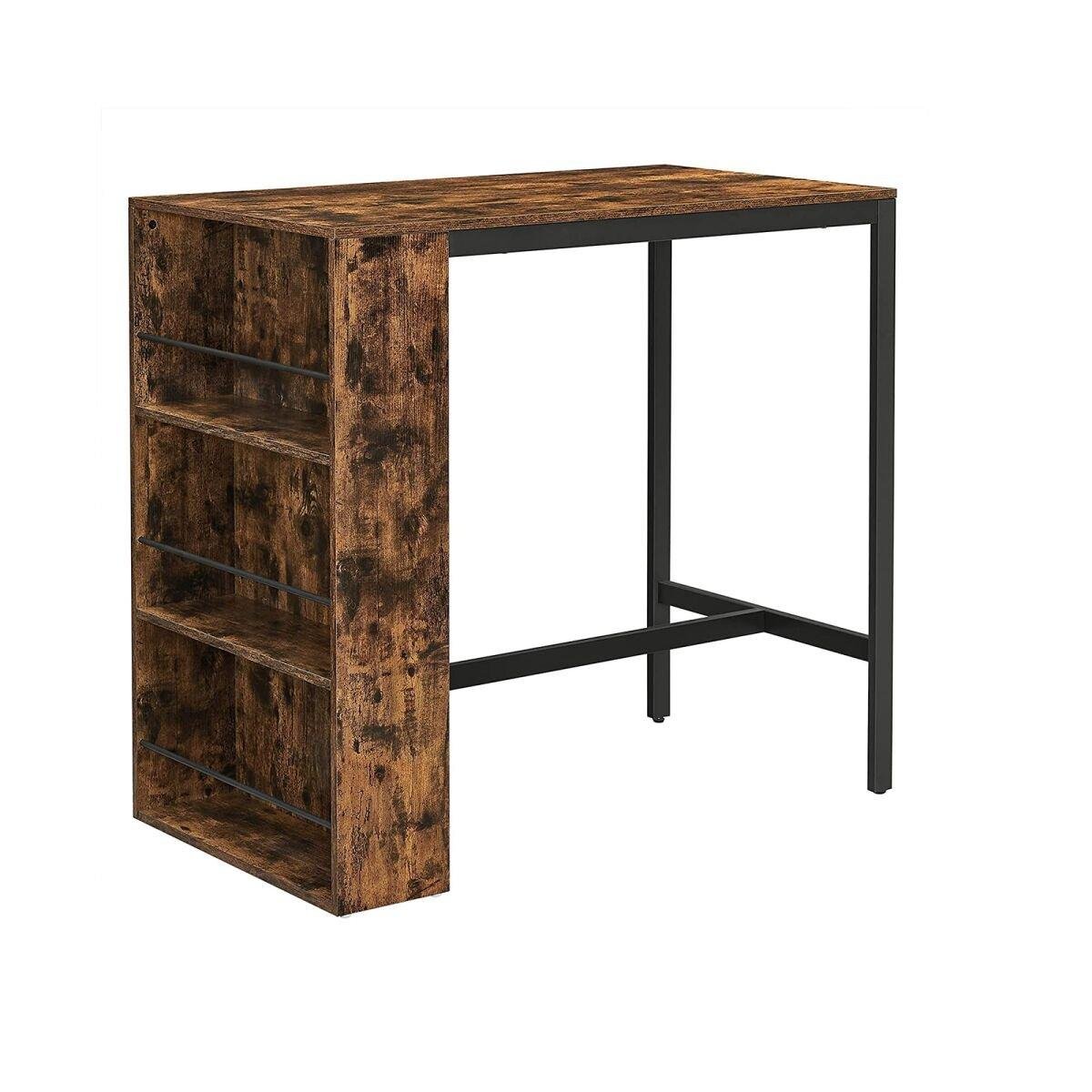 Industrial Design Bar Table with Shelf