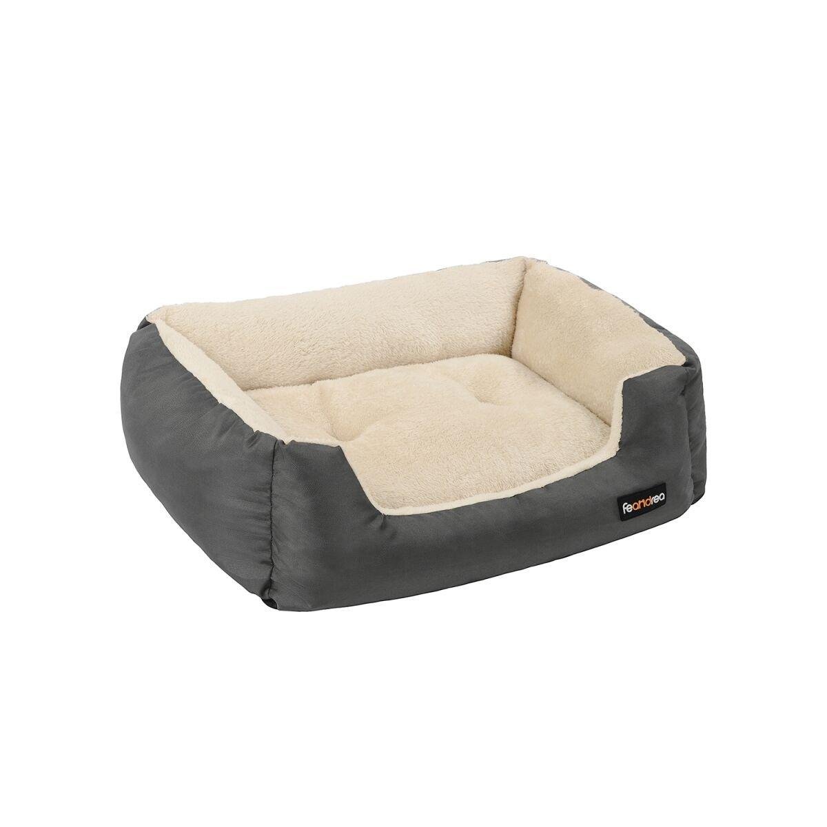 Dog Bed 80 x 65 x 20 cm with Reversible Cushion