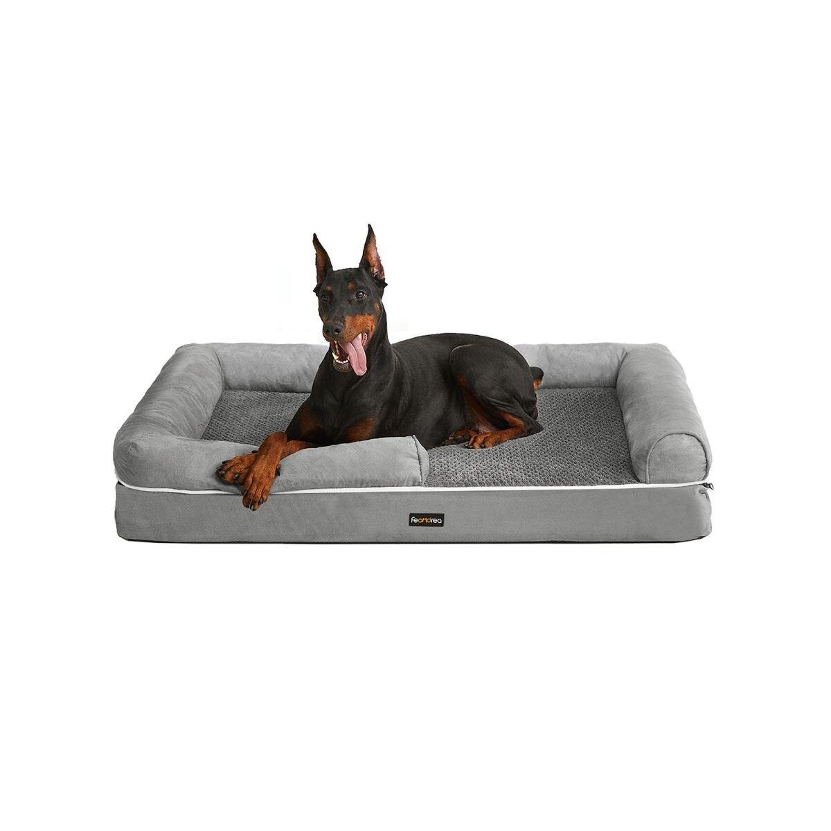 Orthopedic Dog Bed in Light Gray