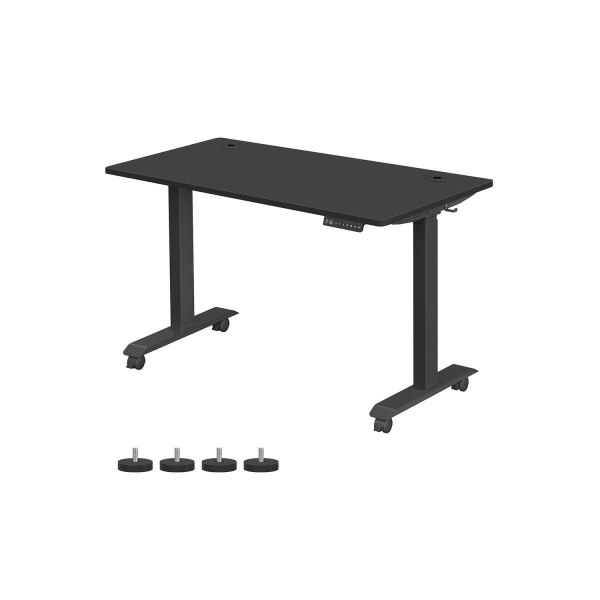 Electric Height-Adjustable Desk, 70 x 140 cm, Black