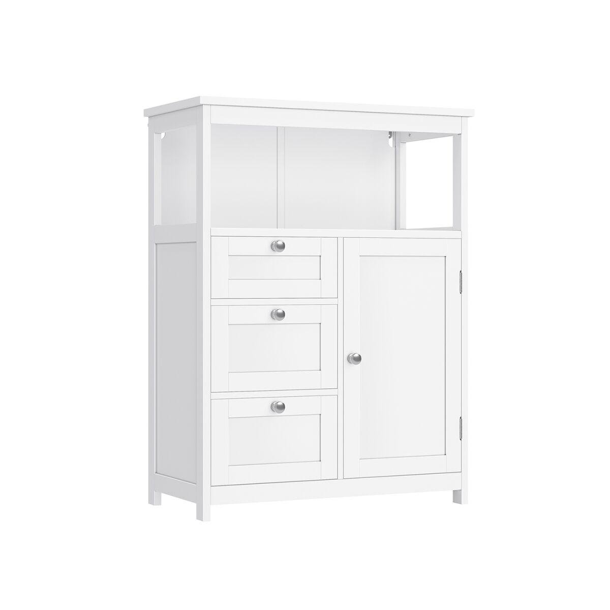 Bathroom Cabinet 30 x 60 x 80 cm with 3 Drawers