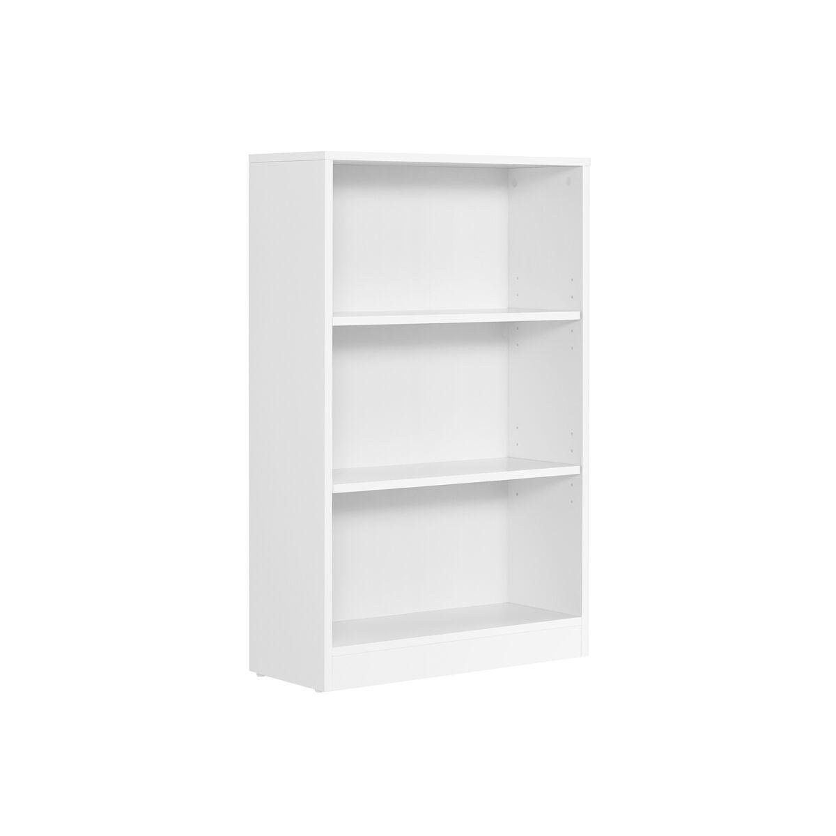 “White Bookcase with Three Compartments”