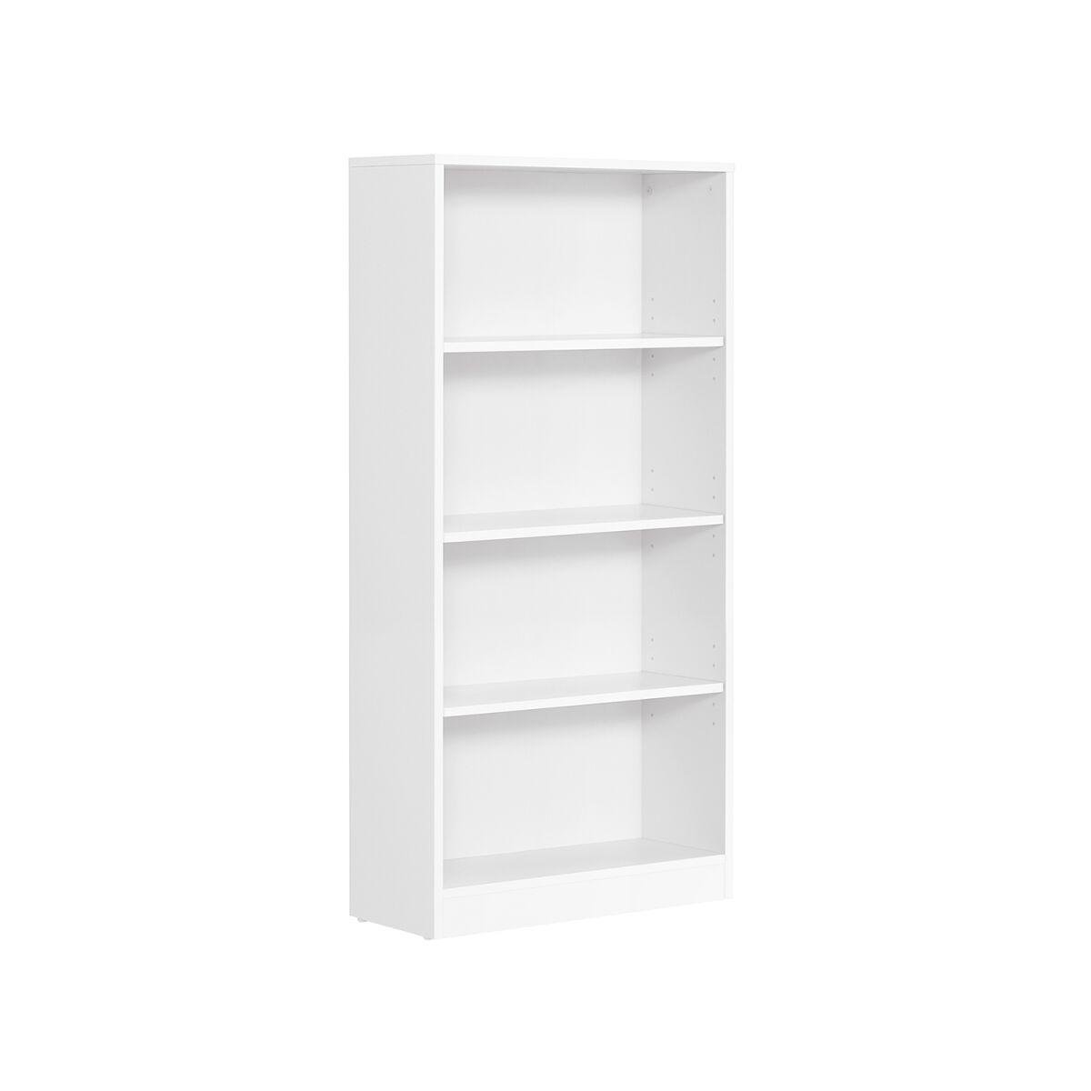 “White Shelving Unit with 4 Compartments”