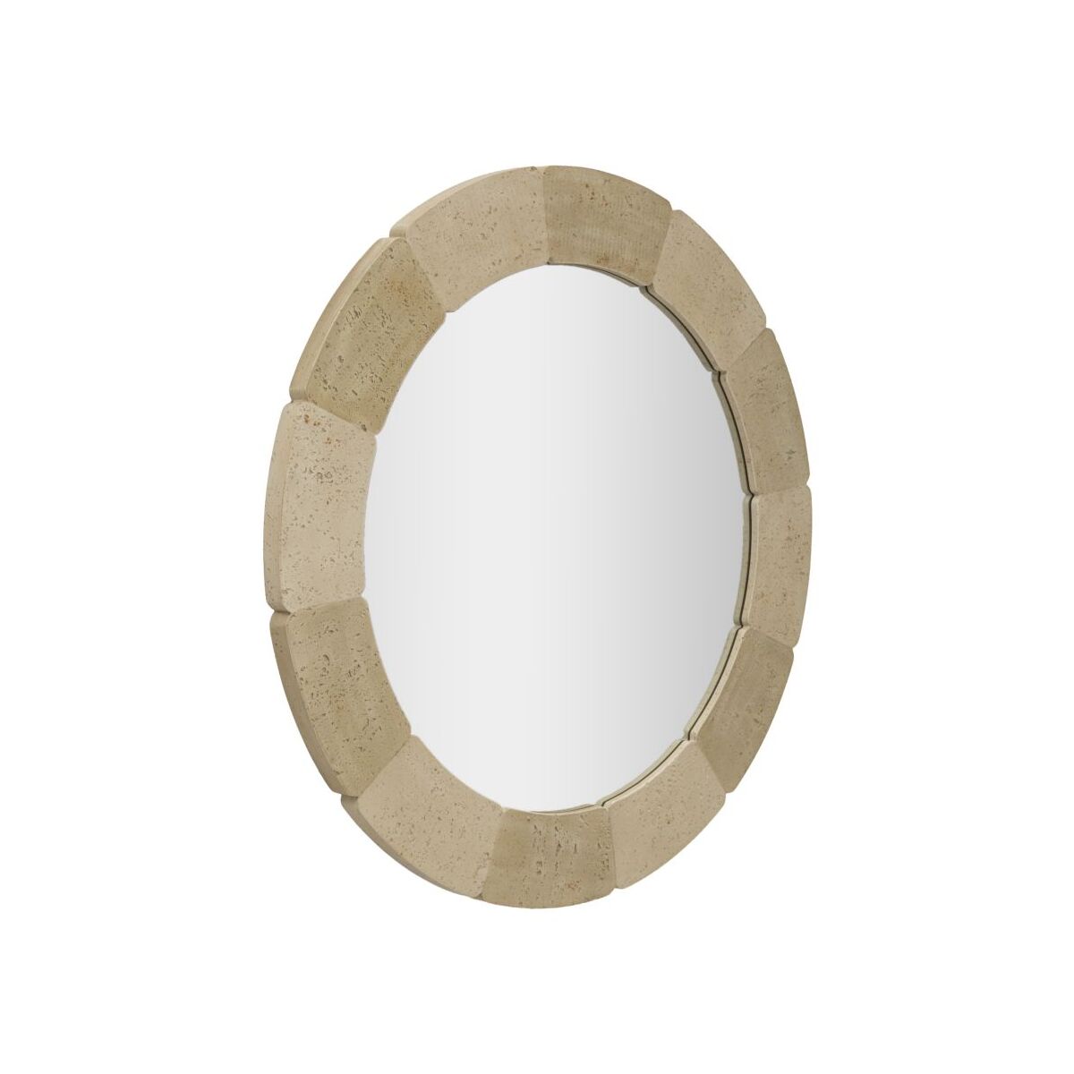 Ümmargune Kiviefektiga Seinapeegel 90cm