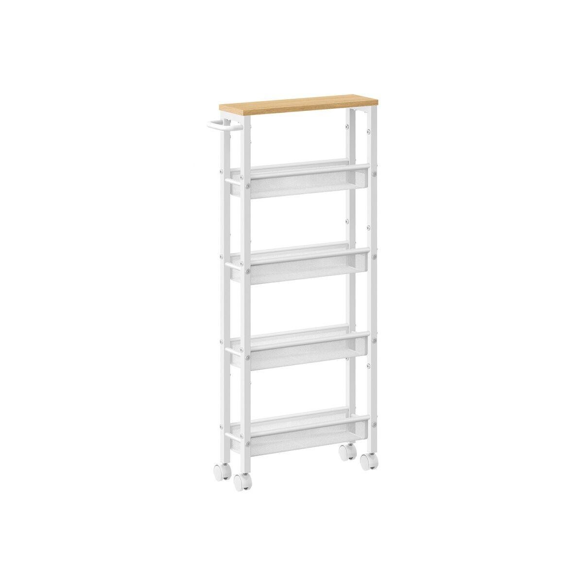 Five-Tier Rolling Cart, 13 x 45.4 x 99.6 cm