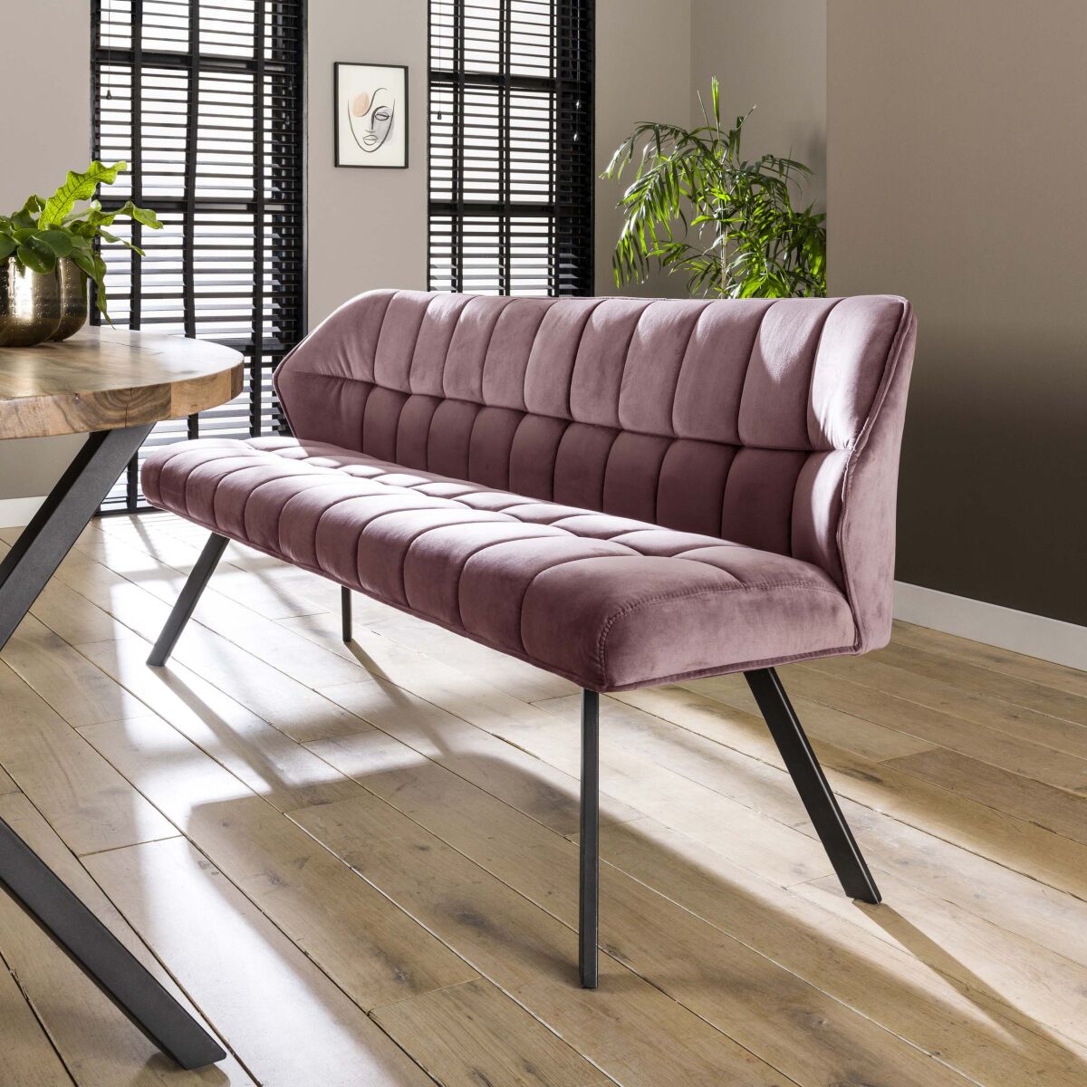 Söögitoa pink Raster kaasaegne disain – Velvet pink