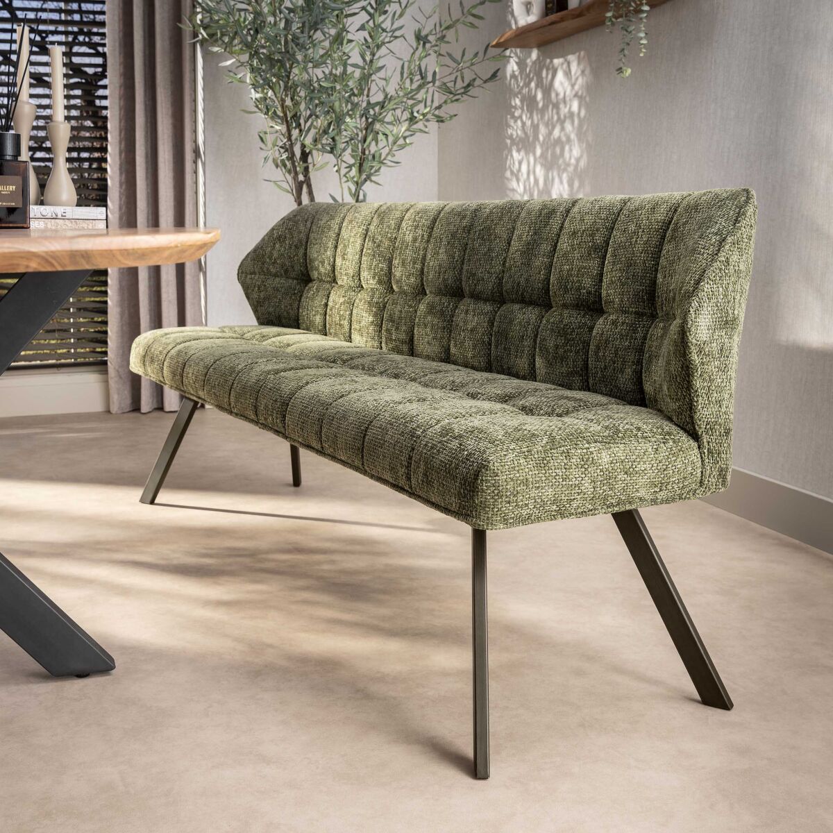 Söögitoa pink Raster kaasaegne disain – Hoven Green-brown