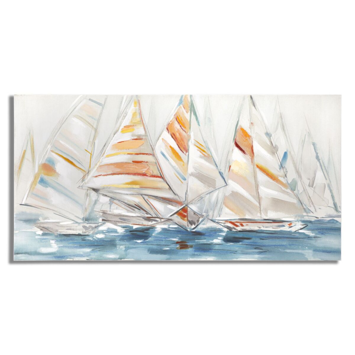 Käsitsi Maalitud Seinapilt “Regatta”, 140×2,8×70 cm