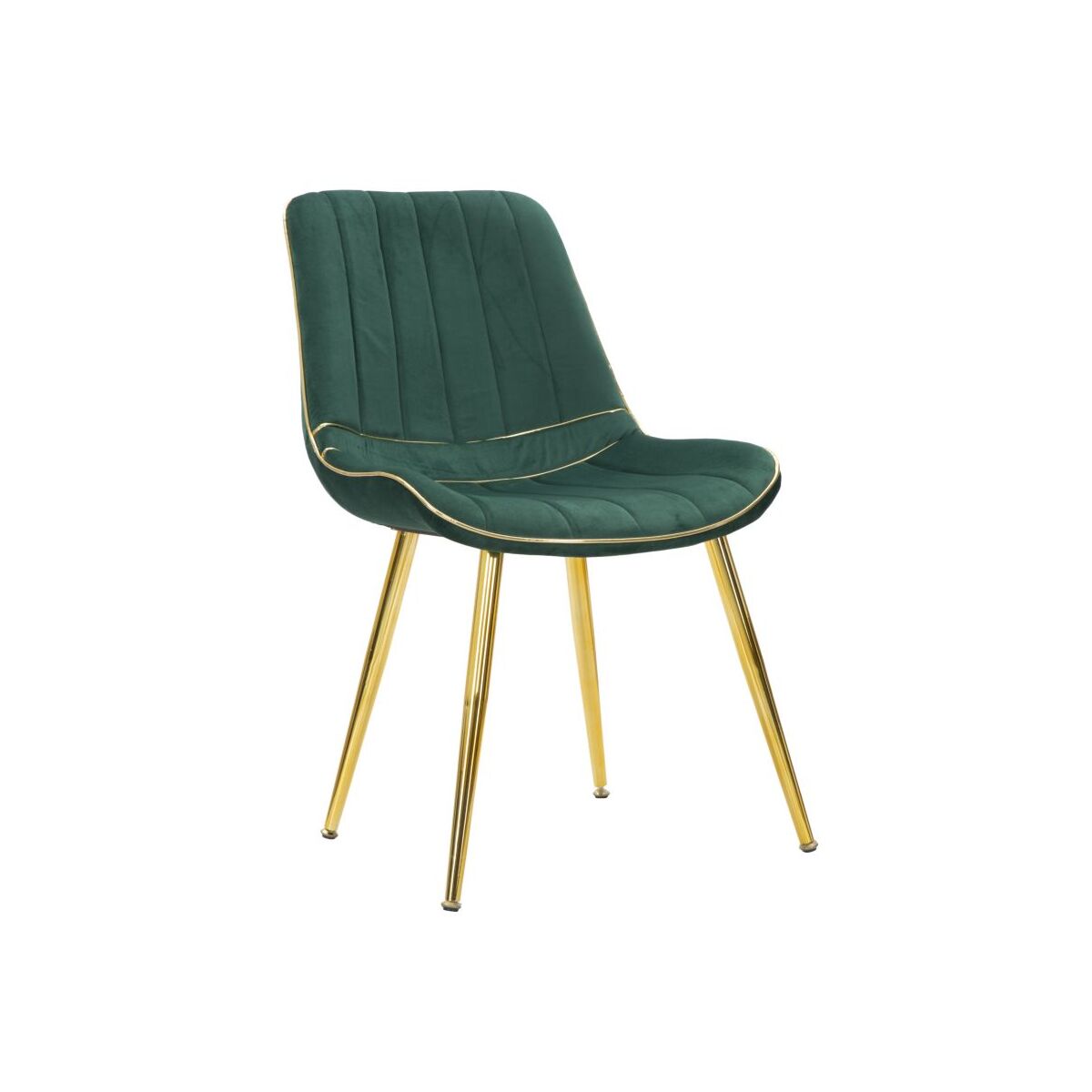 CHAIR PARIS VERDE/GOLD SET 2 PCS CM 51X59X79