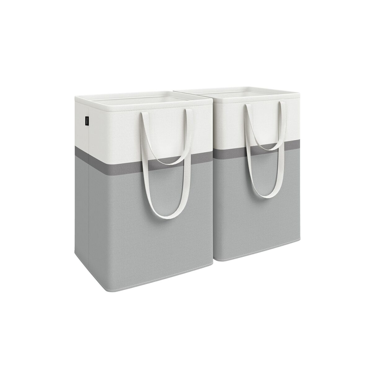 Laundry Basket Duo 110L with Handles in Dove Grey