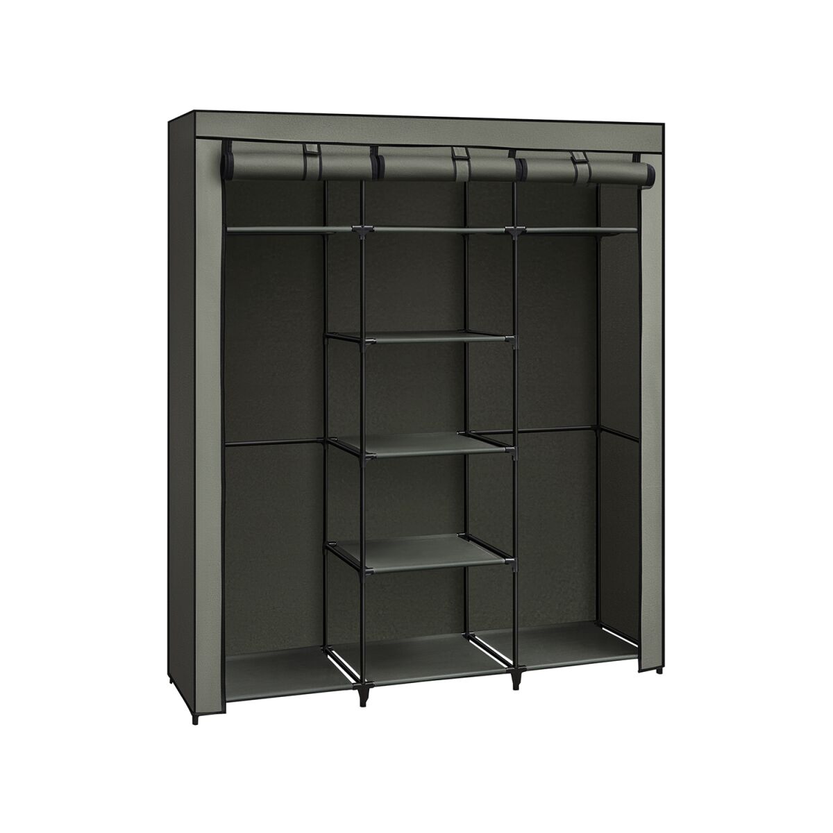 Fabric Wardrobe: Foldable Closet with Clothes Rails