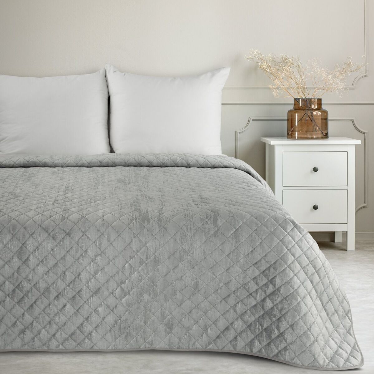 Bedspread Blink 3, Silver, 170 x 210 cm