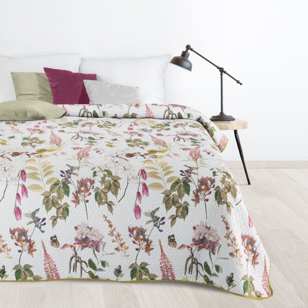 Voodikate Rosa D91 valge, 170 x 210 cm